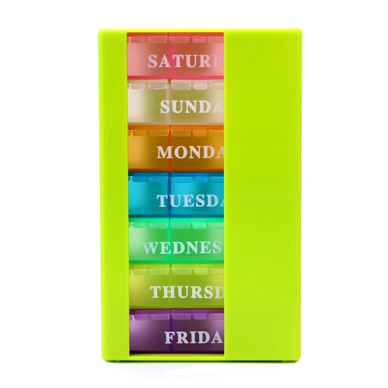ABFP 7 Days Colorful Pill Box Medicine Storage Organizer Holder 21Slot Drugs Capsule Medicine Splitter Storage Holder Pill Box
ABFP 7 Days Colorful Pill Box Medicine Storage Organizer Holder 21Slot Drugs Capsule Medicine Splitter Storage Holder Pill Box