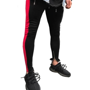 2019 Men Side Stripe Bottom Zipper Drawstring Sweatpants High Streetwear Jogger Elastic Waist Track Pants for men
2019 Men Side Stripe Bottom Zipper Drawstring Sweatpants High Streetwear Jogger Elastic Waist Track Pants for men