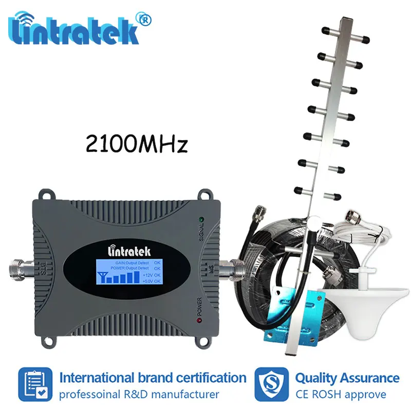 Lintratek MINI 3G WCDMA 2100mhz Celular Signal Booster UMTS LTE Band 1 2100 Repeater Amplifier Ceiling Antenna 10m Cable Kit dk
Lintratek MINI 3G WCDMA 2100mhz Celular Signal Booster UMTS LTE Band 1 2100 Repeater Amplifier Ceiling Antenna 10m Cable Kit dk