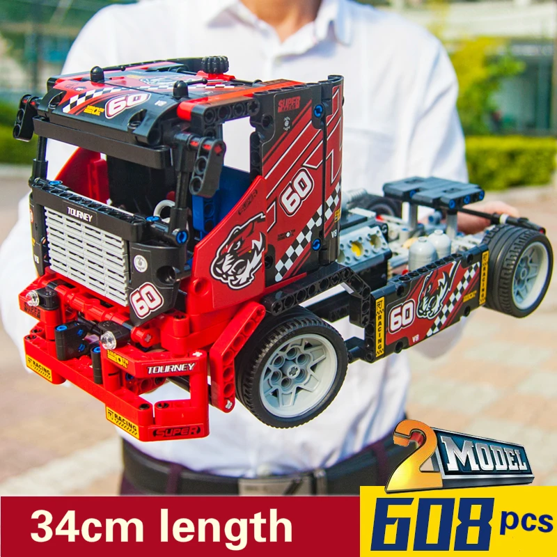 608pcs Race Truck Car Building Blocks Compatible LegoINGly Technic 42041 Truck Model Sets DIY Toys
608pcs Race Truck Car Building Blocks Compatible LegoINGly Technic 42041 Truck Model Sets DIY Toys