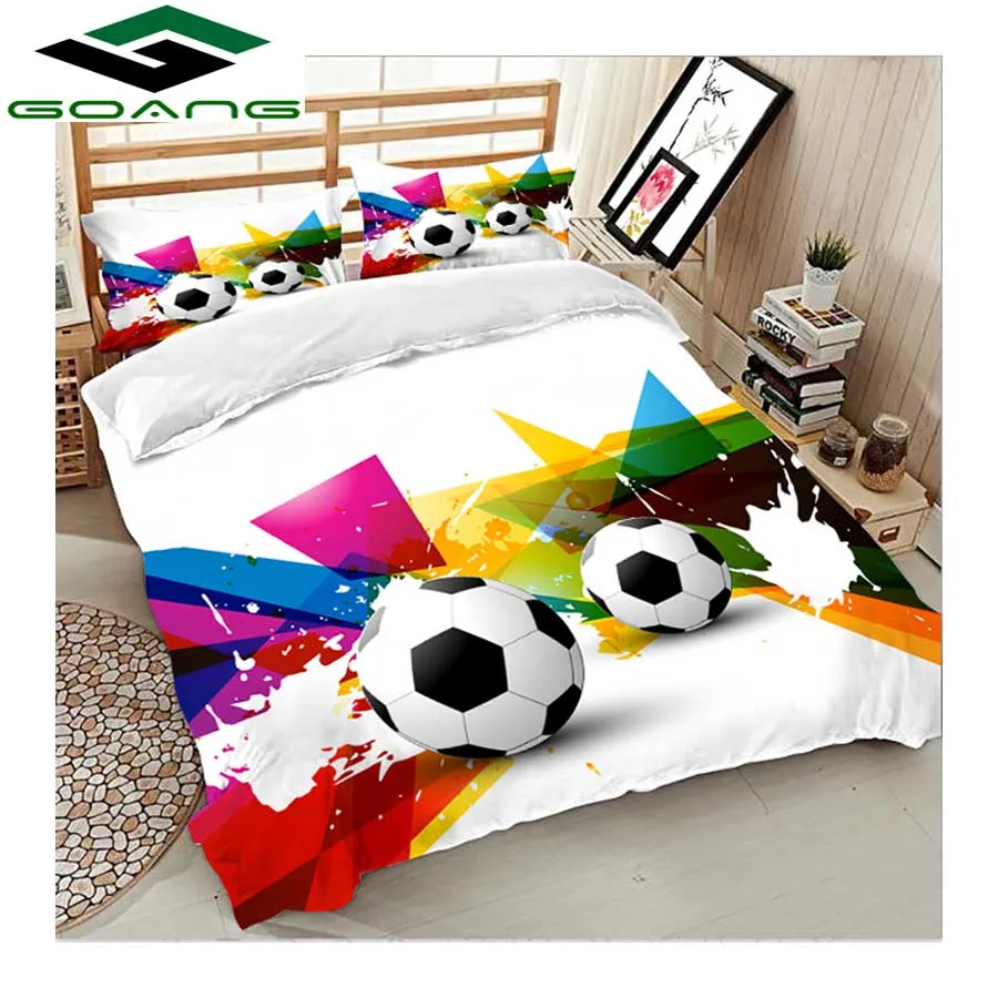 GOANG Boy bedding set duvet cover bed sheet pillow case 3d digital printing Children's football home textiles luxury bedding
GOANG Boy bedding set duvet cover bed sheet pillow case 3d digital printing Children's football home textiles luxury bedding