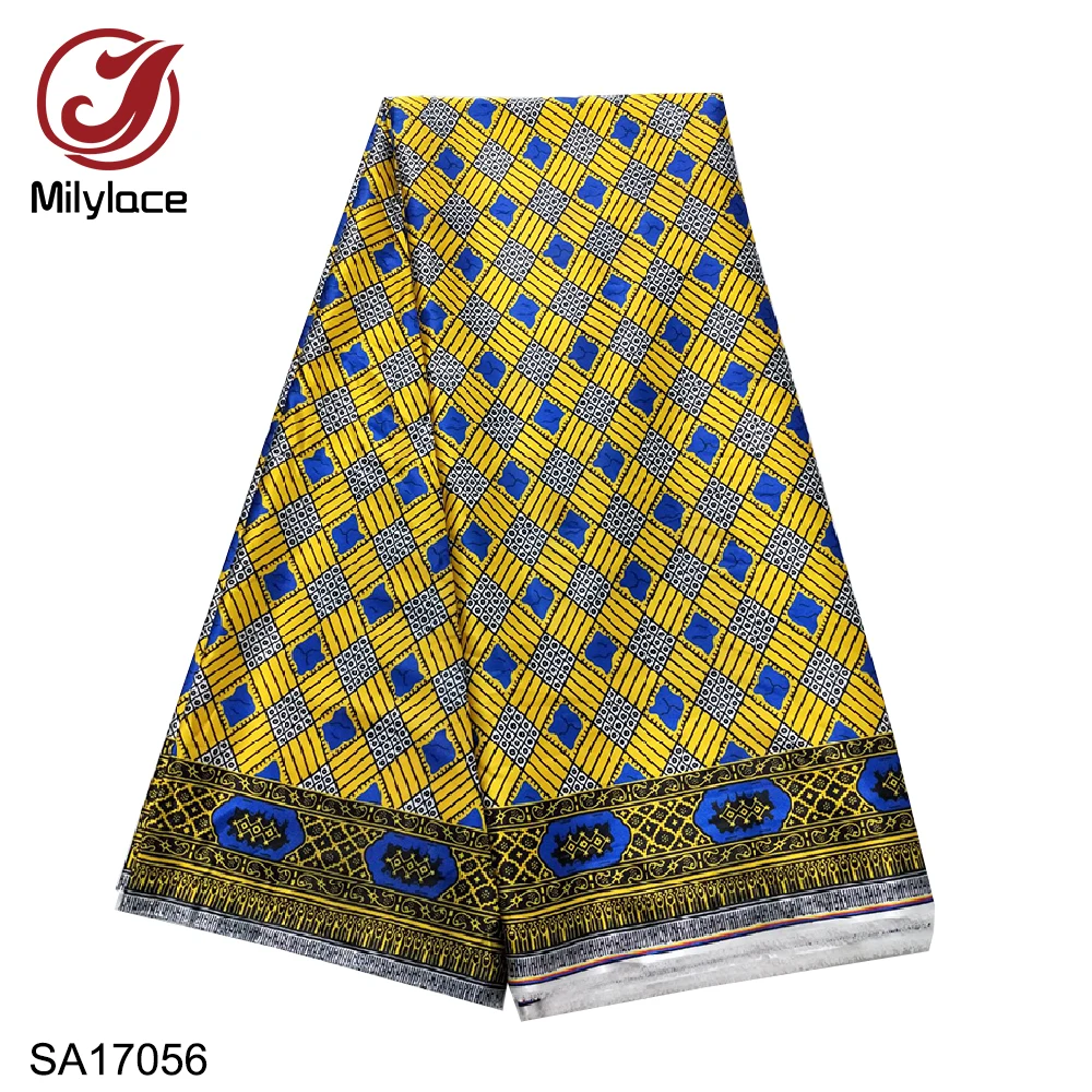 African printing satin fabric 2019 high quality digital printing wax pattern satin fabric 5 yards for clothes SA17051-17063
African printing satin fabric 2019 high quality digital printing wax pattern satin fabric 5 yards for clothes SA17051-17063