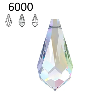 (1 piece) 100% ORIGINAL crystal from Swarovski 6000 teardrop pendant made in Austria loose beads rhinestone DIY jewelry making 
(1 piece) 100% ORIGINAL crystal from Swarovski 6000 teardrop pendant made in Austria loose beads rhinestone DIY jewelry making