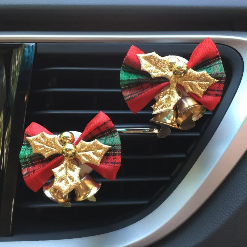 Christmas Bell Car Decoration Air Vent Clip Cute Gift Bowknot Smell Air Freshener In Car Solid Perfume Auto Interior Accessory
Christmas Bell Car Decoration Air Vent Clip Cute Gift Bowknot Smell Air Freshener In Car Solid Perfume Auto Interior Accessory