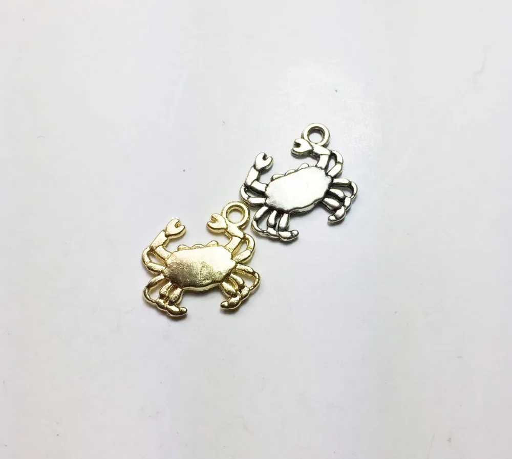 Eruifa Hot sell 20pcs 16*13mm Nice Crab Zinc alloy charms Wholesales necklace,earring bracelet jewelry DIY handmade 2 colors
Eruifa Hot sell 20pcs 16*13mm Nice Crab Zinc alloy charms Wholesales necklace,earring bracelet jewelry DIY handmade 2 colors