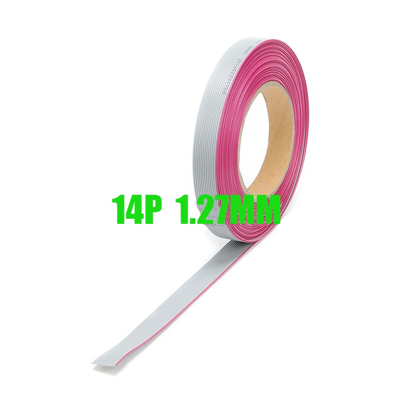 Free shipping 10M 14 Way Flat Grey Cable Wire 14P 1.27MM Pitch Extension Flat Grey Ribbon Cable Wire For Raspber flat wire cabl
Free shipping 10M 14 Way Flat Grey Cable Wire 14P 1.27MM Pitch Extension Flat Grey Ribbon Cable Wire For Raspber flat wire cabl