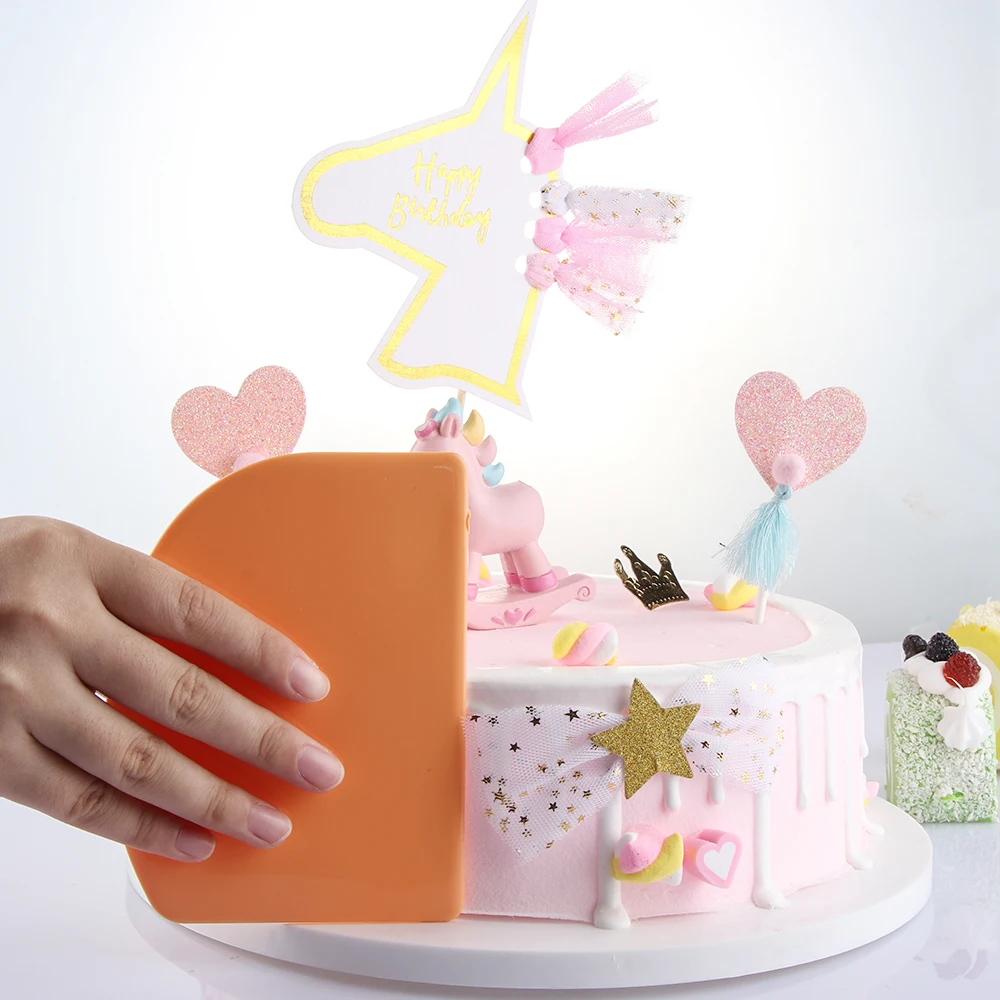 8 Styles Useful Plastic Dough Scraper Plain Smooth Jagged Edge Spatula Cutter Icing Fondant Cake Decorating Baking Pastry Tools
8 Styles Useful Plastic Dough Scraper Plain Smooth Jagged Edge Spatula Cutter Icing Fondant Cake Decorating Baking Pastry Tools
