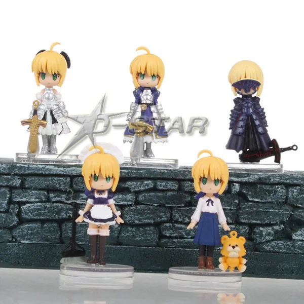 Free Shipping Cute 5pcs Fate Stay Night Saber Alter Mini PVC Action Figure Collection Model Toy Gift (5pcs per set)
Free Shipping Cute 5pcs Fate Stay Night Saber Alter Mini PVC Action Figure Collection Model Toy Gift (5pcs per set)