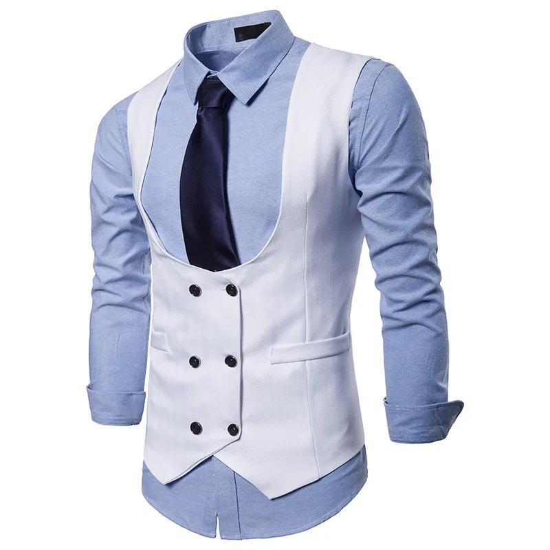 Double Breasted Suit Vest Men 2019 Fashion Tweed Sleeveless Colete Masculino Waistcoat Gilet Men Slim Fit Wedding Business Vest
Double Breasted Suit Vest Men 2019 Fashion Tweed Sleeveless Colete Masculino Waistcoat Gilet Men Slim Fit Wedding Business Vest