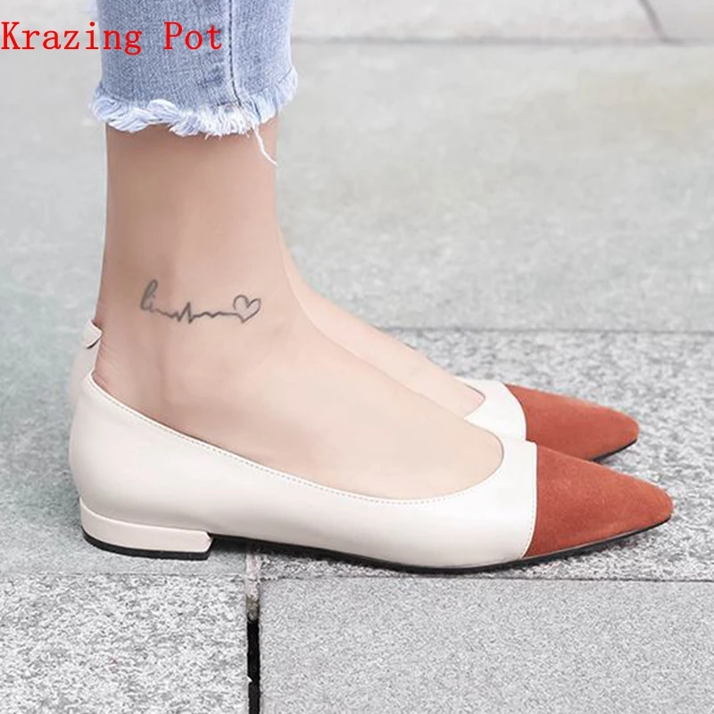Krazing pot 2019 full grain leather Spring Autumn slip on women pumps European style pointed toe high street fashion shoes L1f2
Krazing pot 2019 full grain leather Spring Autumn slip on women pumps European style pointed toe high street fashion shoes L1f2