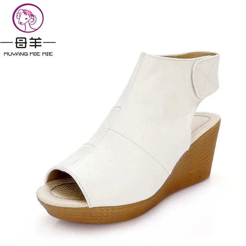 New fashion 2017 summer shoes woman genuine leather wedge sandals open toe casual wedges women platform sandals women sandals
New fashion 2017 summer shoes woman genuine leather wedge sandals open toe casual wedges women platform sandals women sandals