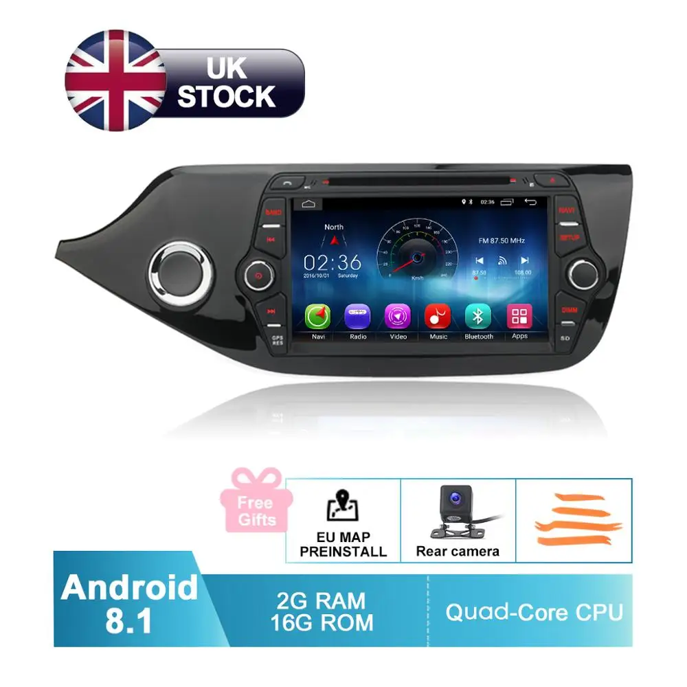 8 "HD Android 1 Автомобильный DVD стерео для Kia Ceed 2012 2013 2014 2015 2016 2017 Авто Радио FM RDS WiFi GPS