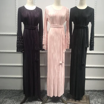 Abaya Dubai Robe Femme Kaftan Moroccan Arabic Muslim Pleated Hijab Dress Elbise UAE Vestidos Dresses Turkish Islamic Clothing 
Abaya Dubai Robe Femme Kaftan Moroccan Arabic Muslim Pleated Hijab Dress Elbise UAE Vestidos Dresses Turkish Islamic Clothing
