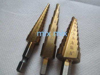 Fixmee 3pcs 28 Size Titanium Coated Step Drill Bit Cutting Tools Bits Drills Smoother Drill Bit Set Step Bit Tool Free shipping
Fixmee 3pcs 28 Size Titanium Coated Step Drill Bit Cutting Tools Bits Drills Smoother Drill Bit Set Step Bit Tool Free shipping