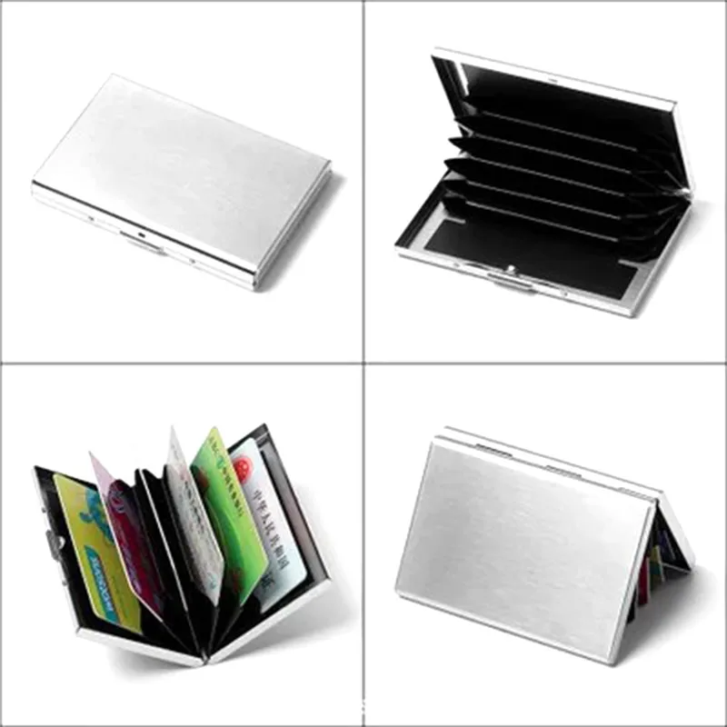 Stainless Steel RIFD Blocking Credit Card Holder Wallet ID Card Case Protect Your Bank Debit, ID Cards Metal Travel Card Wallet
Stainless Steel RIFD Blocking Credit Card Holder Wallet ID Card Case Protect Your Bank Debit, ID Cards Metal Travel Card Wallet