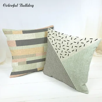 New Hot Square Pillow Covers Light Color Geometric Small Fresh Simple Cushion Covers 45*45cm Para Home Decorate Capa De Almofada
New Hot Square Pillow Covers Light Color Geometric Small Fresh Simple Cushion Covers 45*45cm Para Home Decorate Capa De Almofada