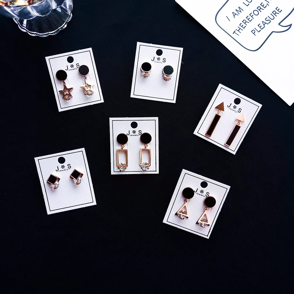 Classic Simple Elegant Woman Earrings Geometry Triangular Black Meteorite Earrings Stud Drop Vintage Earrings Metal Adornment
Classic Simple Elegant Woman Earrings Geometry Triangular Black Meteorite Earrings Stud Drop Vintage Earrings Metal Adornment