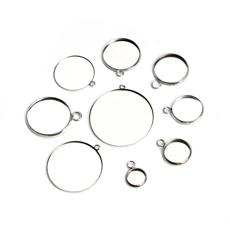 20pcs Stainless Steel Silver Necklace Pendant Cabochon Cameo Base Tray Bezel Blank Fit Cabochon Jewelry Making Findings F3757
20pcs Stainless Steel Silver Necklace Pendant Cabochon Cameo Base Tray Bezel Blank Fit Cabochon Jewelry Making Findings F3757