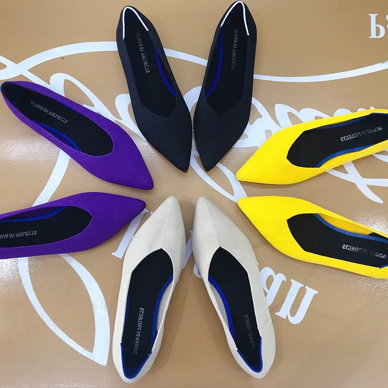 Women Flats Stretch Knitted Mixed Color Moccasins Breathable Cozy Work Shoes Brief Fashion Ladies Flats Light Driving Loafers
Women Flats Stretch Knitted Mixed Color Moccasins Breathable Cozy Work Shoes Brief Fashion Ladies Flats Light Driving Loafers
