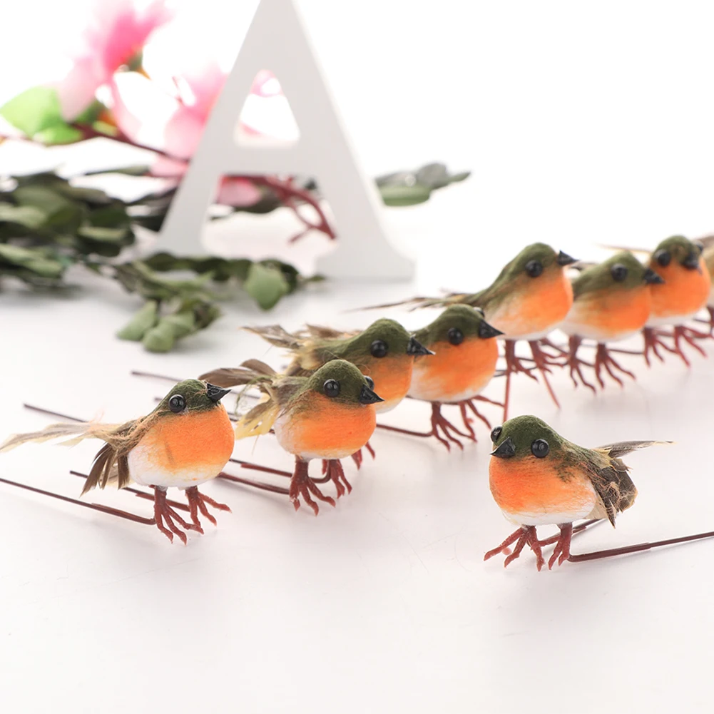 10PCS Christmas Robin Bird Tree Decoration Craft Very Cute Artificial Feather Bird Xmas Tree Decor Craft Wedding Doves Ornament
10PCS Christmas Robin Bird Tree Decoration Craft Very Cute Artificial Feather Bird Xmas Tree Decor Craft Wedding Doves Ornament