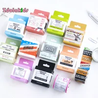 Function Label Travel Ticket Washi Tape DIY Decorative Scrapbook Masking Tape Office Adhesive Tape Stationery Label image