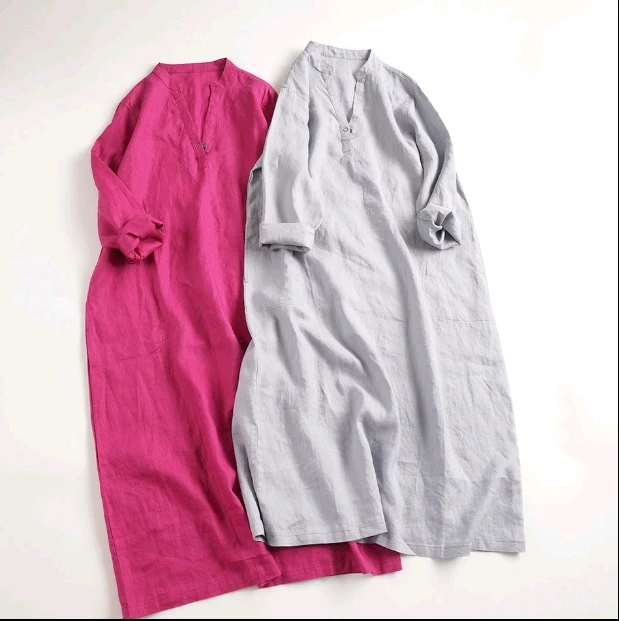 Flax Spring and Autumn Dresses Loose Medium-length 9-minute Long Sleeve Dresses J20190100103
Flax Spring and Autumn Dresses Loose Medium-length 9-minute Long Sleeve Dresses J20190100103