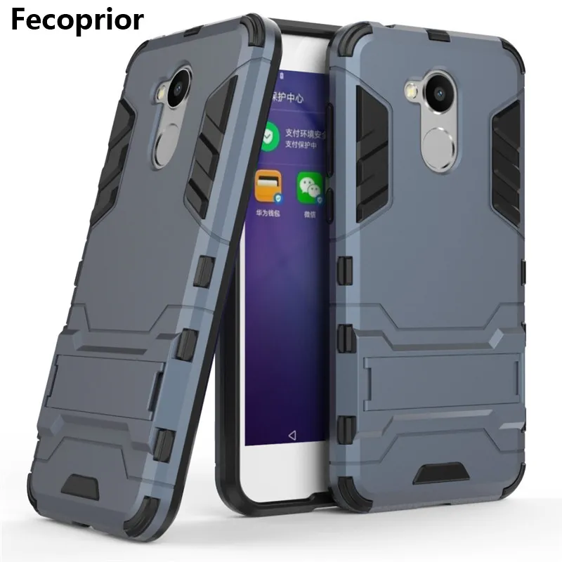 

Fecoprior Honor6A Back Cover Case for HUAWEI Honor 6A TPU Silicon 2in1 Stand Armor Hard Smart Phone Celulars Coque Fundas