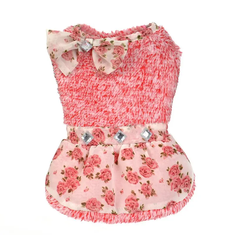 2017 Autumn Dog Dress clothes High Quality Sweety Pet Princess Dresses for Puppy Cats Teddy Warm Pink dog clothes pet vestido 
2017 Autumn Dog Dress clothes High Quality Sweety Pet Princess Dresses for Puppy Cats Teddy Warm Pink dog clothes pet vestido