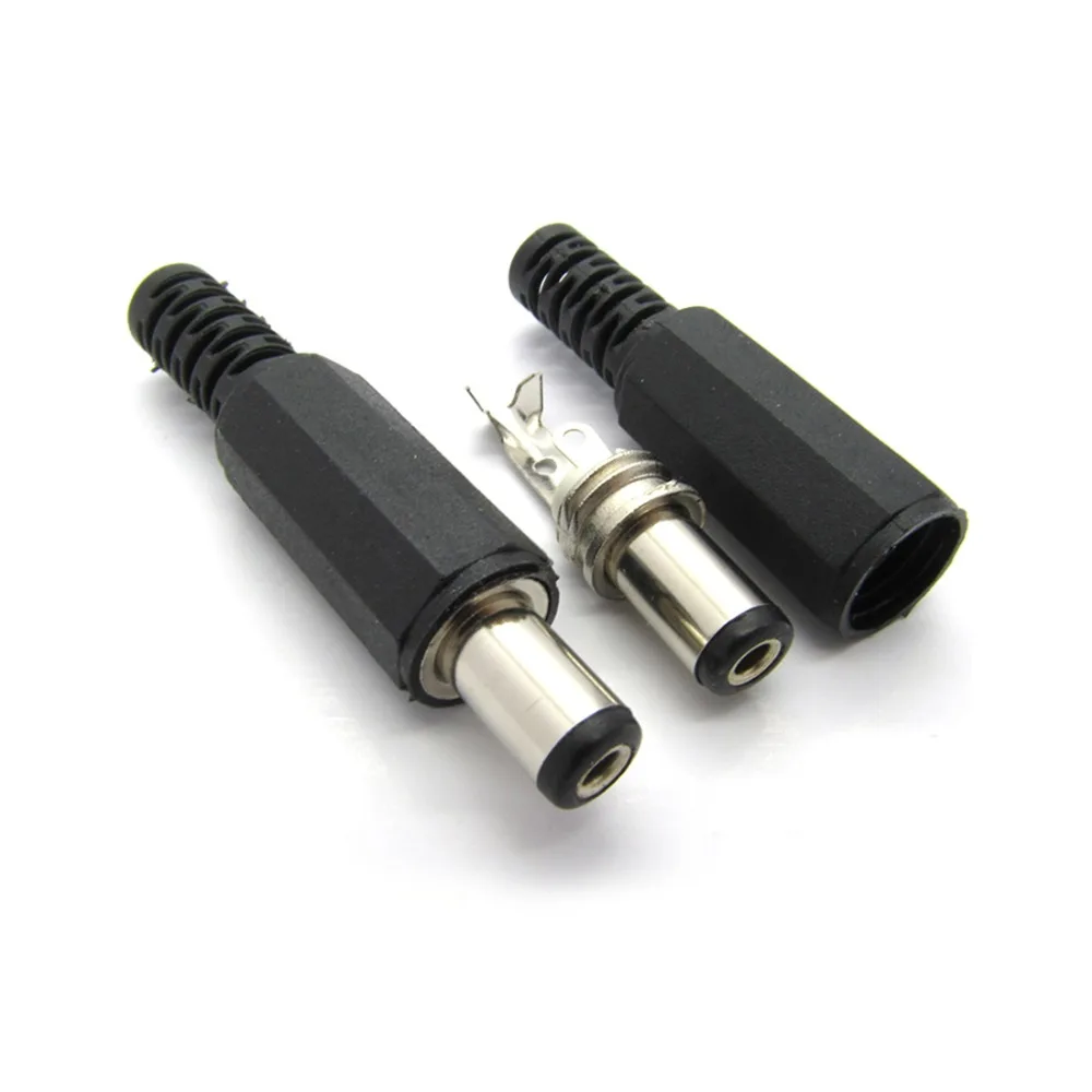10PCS DC power plug 5.5-2.1/2.5mm power supply connectors 9mm plug welding type adapters
10PCS DC power plug 5.5-2.1/2.5mm power supply connectors 9mm plug welding type adapters