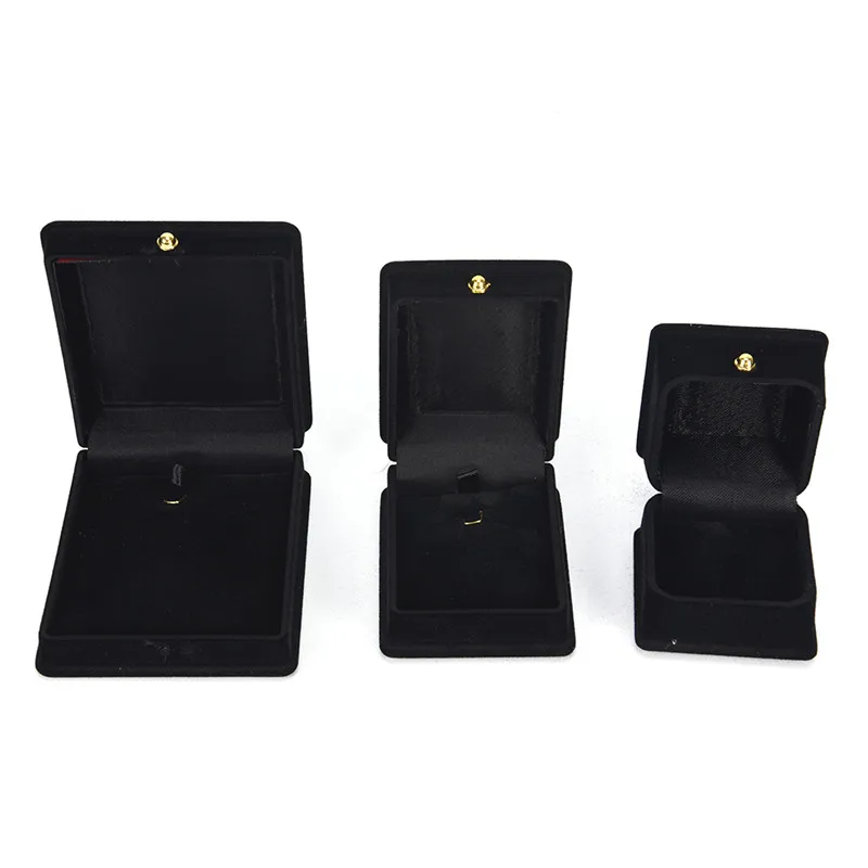 3 Styles Engagement Black Velvet Necklace Ring Jewelry Display Gift Box Ring Bracelet Storage Case Black Valentine's Day Gift
3 Styles Engagement Black Velvet Necklace Ring Jewelry Display Gift Box Ring Bracelet Storage Case Black Valentine's Day Gift