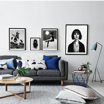 Canvas Pictures Nordic Home Decoration Black White Girl Portrait Paintings Wall Art Prints Poster Hotel Modular Living Room
Canvas Pictures Nordic Home Decoration Black White Girl Portrait Paintings Wall Art Prints Poster Hotel Modular Living Room