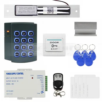 DIYSECUR Complete 125KHz RFID Keypad Access Control System Kit + Electric Bolt Lock + Power Supply
DIYSECUR Complete 125KHz RFID Keypad Access Control System Kit + Electric Bolt Lock + Power Supply