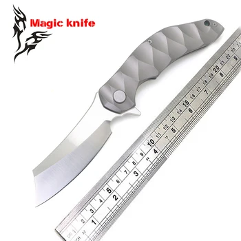 Magic OEM Chav Custom Large steel ball bearing Folding Knife D2 Titanium Camping Hunting Survival Knives Outdoor EDC Tools
Magic OEM Chav Custom Large steel ball bearing Folding Knife D2 Titanium Camping Hunting Survival Knives Outdoor EDC Tools