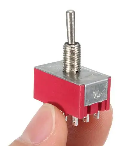 10pcs 6A/125VAC 2A/250VAC 12 Pin 4PDT ON/ON 2 Position Mini MTS-402 Toggle Switch
10pcs 6A/125VAC 2A/250VAC 12 Pin 4PDT ON/ON 2 Position Mini MTS-402 Toggle Switch