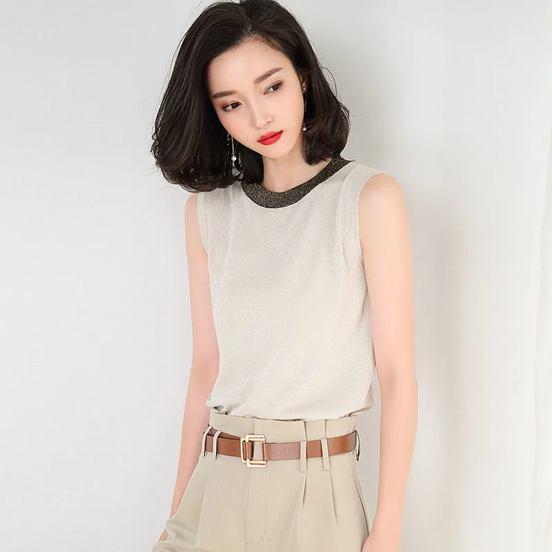 Summer new Women tank elegant office lady dress pullover women's openwork O-neck sweater sleeveless pullover top
Summer new Women tank elegant office lady dress pullover women's openwork O-neck sweater sleeveless pullover top