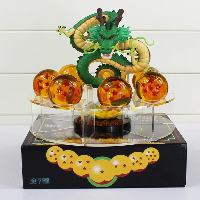 Dragon Ball Z Action Figures Green Shenron Shenlong PVC Figure Toys With Dragonball Z Crystal Balls 7Pcs + Shelf Great Gift
Dragon Ball Z Action Figures Green Shenron Shenlong PVC Figure Toys With Dragonball Z Crystal Balls 7Pcs + Shelf Great Gift