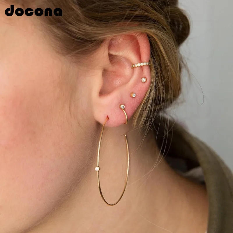 Docona Abstract Circle Gold Color Drop Earring C Shape Opening Dangle Earring For Women Bohemia Pearl Ear Earring Brincos 3773
Docona Abstract Circle Gold Color Drop Earring C Shape Opening Dangle Earring For Women Bohemia Pearl Ear Earring Brincos 3773