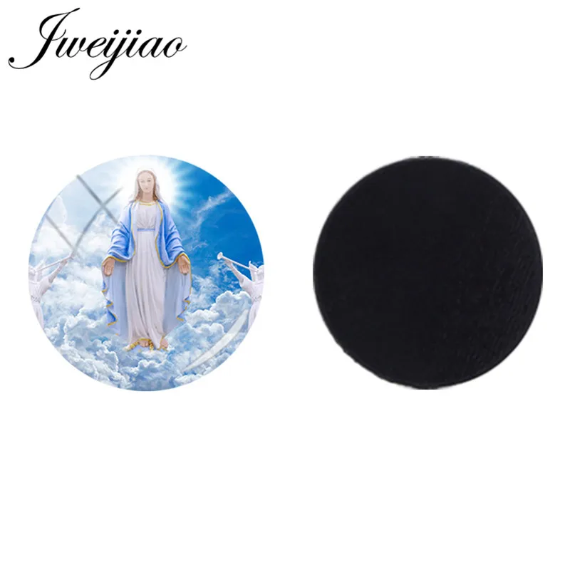 JWEIJIAO 25mm Glass Beads DIY Virgin Mother Mary Magnetic Sticker Fridge Magnet Religious Catholic Jewelry Findings AS01
JWEIJIAO 25mm Glass Beads DIY Virgin Mother Mary Magnetic Sticker Fridge Magnet Religious Catholic Jewelry Findings AS01