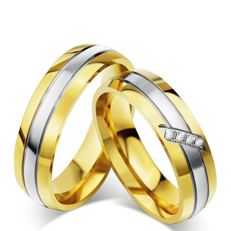 Handmade Gold color Wedding Band Couple Rings For Men and Women's Jewelry Engagement Rings Alliance Anel Prong Setting VR333
Handmade Gold color Wedding Band Couple Rings For Men and Women's Jewelry Engagement Rings Alliance Anel Prong Setting VR333