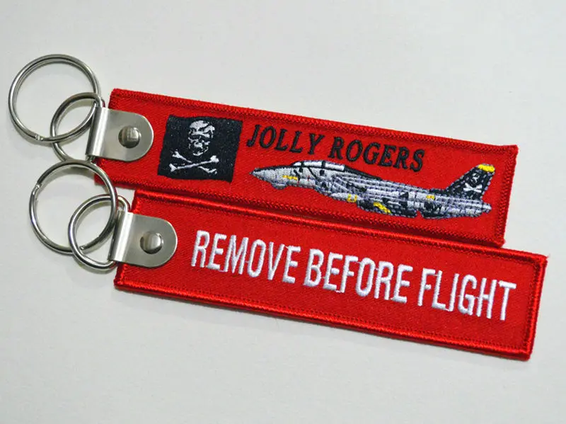 VF-103 Jolly Rogers Remove Before Flight Cloth Red Embroidered Key Chain Keychains Aviation Collection Tags Rings Luggage Signs
VF-103 Jolly Rogers Remove Before Flight Cloth Red Embroidered Key Chain Keychains Aviation Collection Tags Rings Luggage Signs