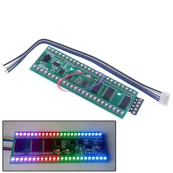 RGB MCU Adjustable Display Pattern 24 LED VU Level Indicator Meter Dual Channel Module
RGB MCU Adjustable Display Pattern 24 LED VU Level Indicator Meter Dual Channel Module