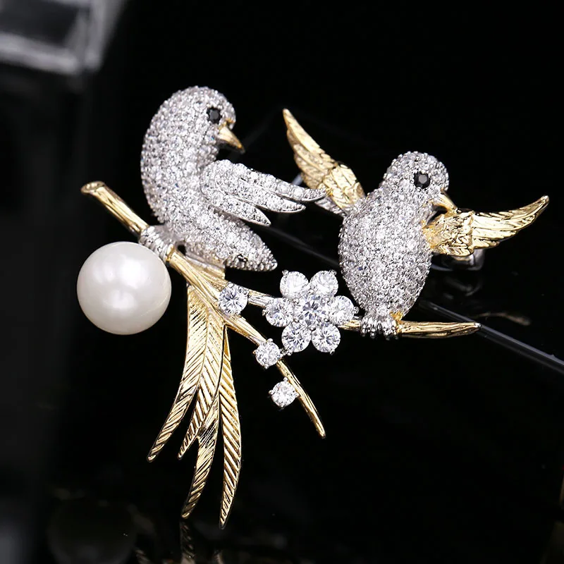 New Cubic zirconia micro paved love birds dressing brooch pin lady scarf buckle jewelry accessory HR04092
New Cubic zirconia micro paved love birds dressing brooch pin lady scarf buckle jewelry accessory HR04092