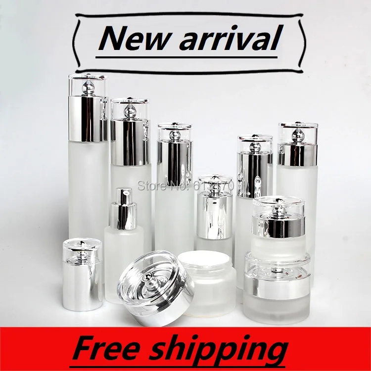 120ml,100ml,60ml,30ml,20ml Frosted Clear Glass Lotion Pump Bottle,Silver Cap,20g 50g Empty Cream Jar,Cosmetic Packing Bottle
120ml,100ml,60ml,30ml,20ml Frosted Clear Glass Lotion Pump Bottle,Silver Cap,20g 50g Empty Cream Jar,Cosmetic Packing Bottle
