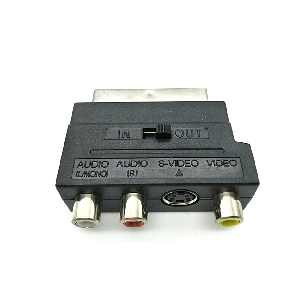 RGB Scart to 3 RCA S-Video Adapter Composite RCA SVHS AV TV Audio Converter for Video DVD Recorder TV Television Projector
RGB Scart to 3 RCA S-Video Adapter Composite RCA SVHS AV TV Audio Converter for Video DVD Recorder TV Television Projector