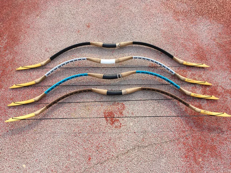 Фото Multicolor recurve archery 20-60ibs traditional wooden outdoor hunting Longbow shooting game | Спорт и развлечения