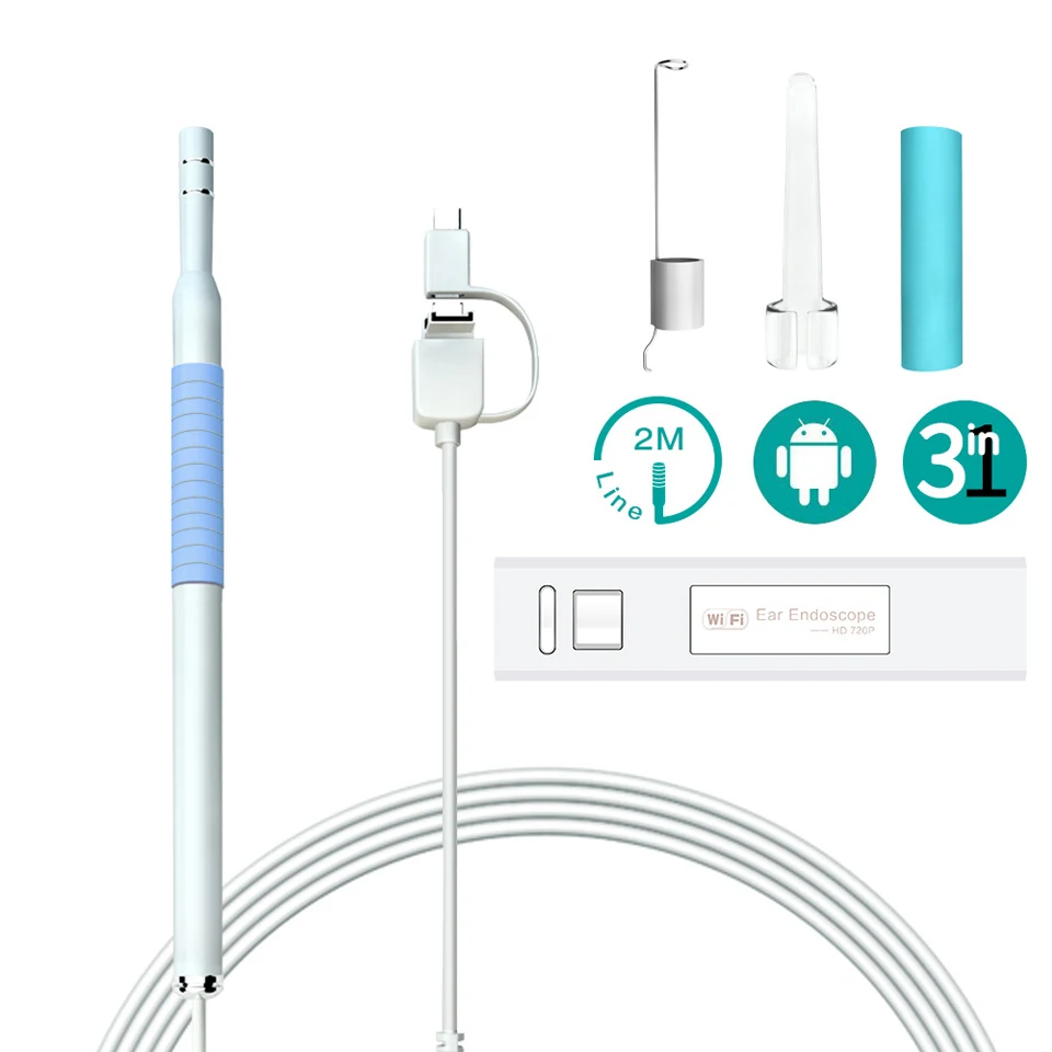 Ear Cleaning Endoscope Video Wireless WiFi Borescope HD 720P Medical Safety Waterproof Camera IPhone Android Otoscopes Endoscopy
Ear Cleaning Endoscope Video Wireless WiFi Borescope HD 720P Medical Safety Waterproof Camera IPhone Android Otoscopes Endoscopy