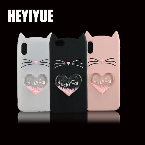Lovely 3D Silicon Quicksand Luck Cat Cartoon Soft Phone Back Cover Case for iphone X 5 5S 5C SE 6 6S 6S PLUS 7 7 8 PLUS
Lovely 3D Silicon Quicksand Luck Cat Cartoon Soft Phone Back Cover Case for iphone X 5 5S 5C SE 6 6S 6S PLUS 7 7 8 PLUS