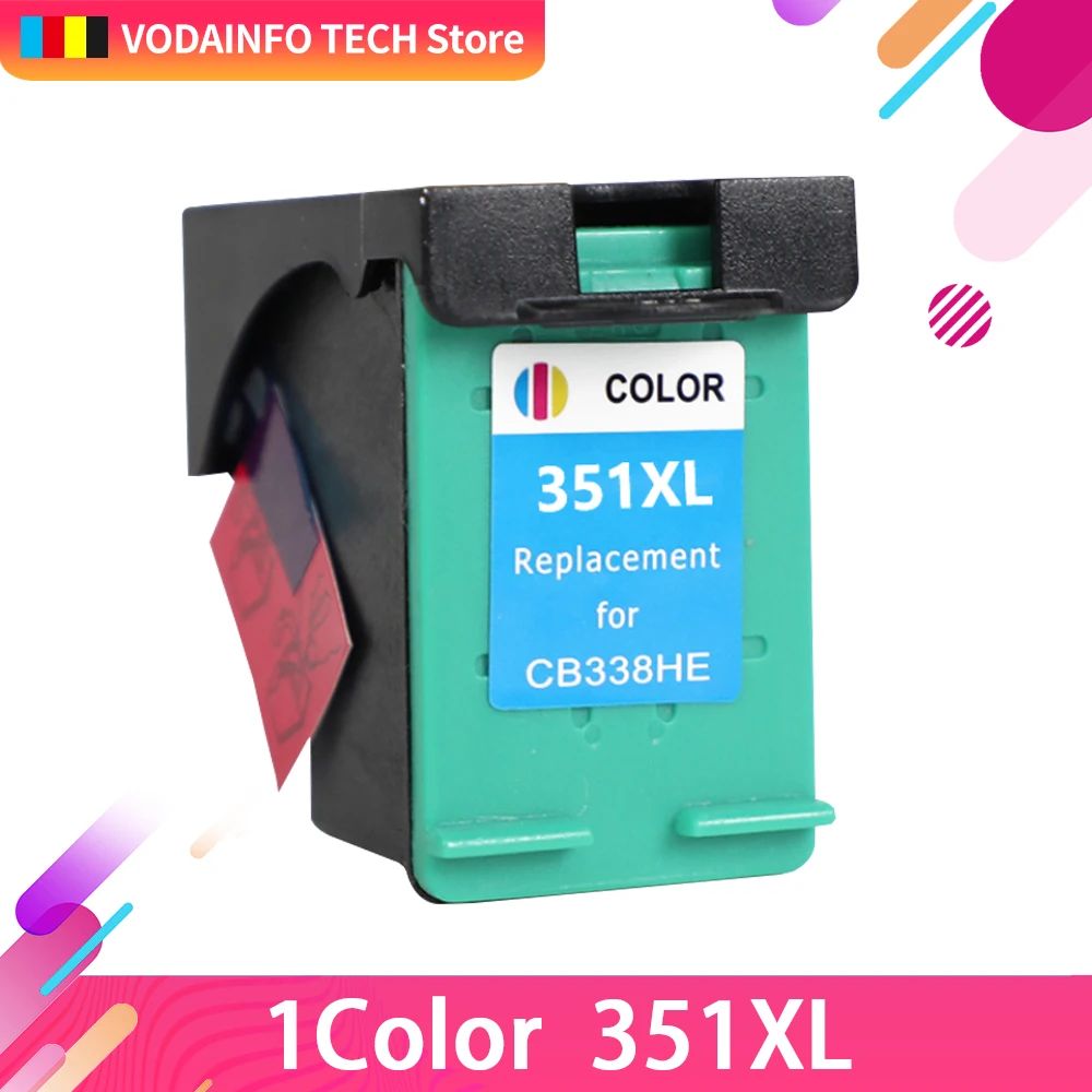 QSYRAINBOW 1 шт. 350XL 351XL чернильный картридж Замена для HP 350 351 использование D4200 D4260 D4263