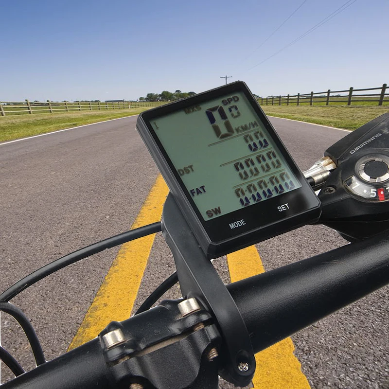 P R O Mountain Bicycle Computer 2.8 Inch Large Screen Bike Digital Speedometer Waterproof Wireless Cycling Measurable Stopwatch
P R O Mountain Bicycle Computer 2.8 Inch Large Screen Bike Digital Speedometer Waterproof Wireless Cycling Measurable Stopwatch