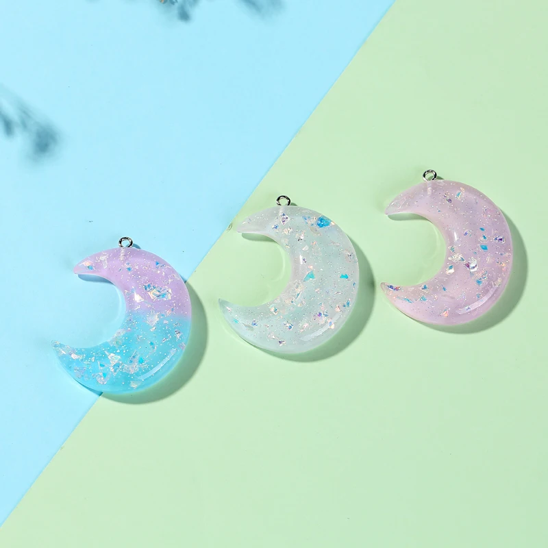 12Pcs/Lot 40*35mm Flatback Resin Colorful Moon Charms Perfect For Pendants,Earrings Diy Keychain Parts
12Pcs/Lot 40*35mm Flatback Resin Colorful Moon Charms Perfect For Pendants,Earrings Diy Keychain Parts
